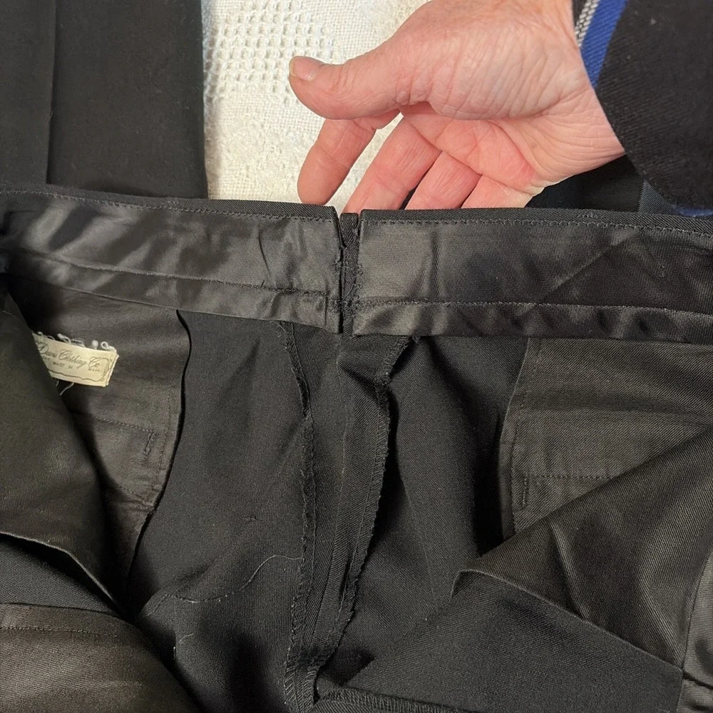 US Military Dress Pants 34x32 Classic Service‎ P/W Uniform SU Black Trousers